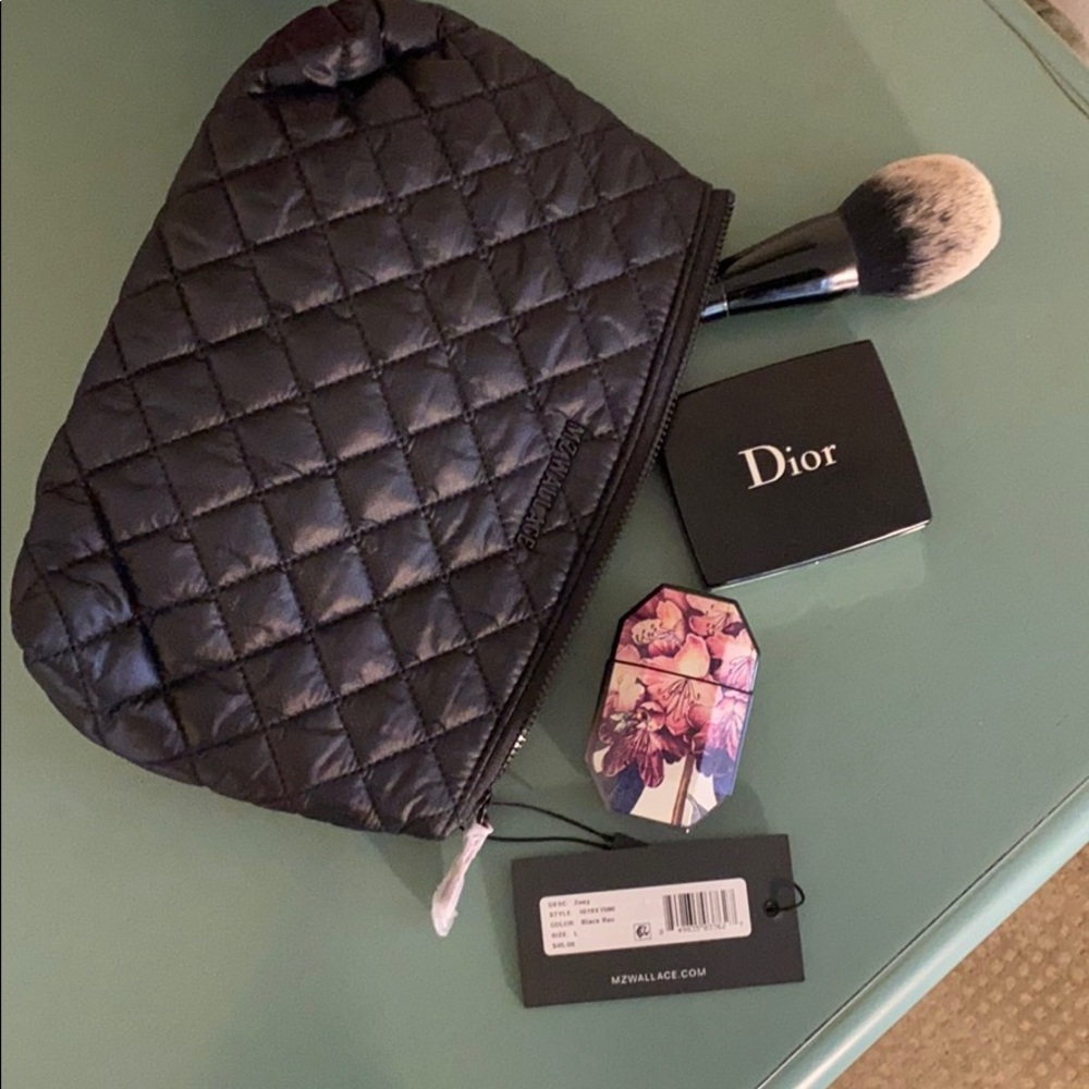 MZ Wallace Zoey Black Cosmetic Pouch